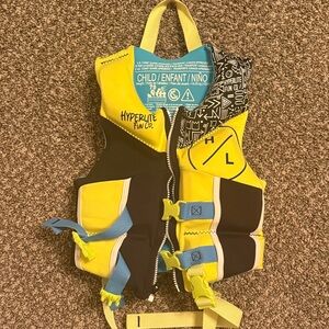 Hyperlite Fun Co. Kids Yellow and Black Life Vest